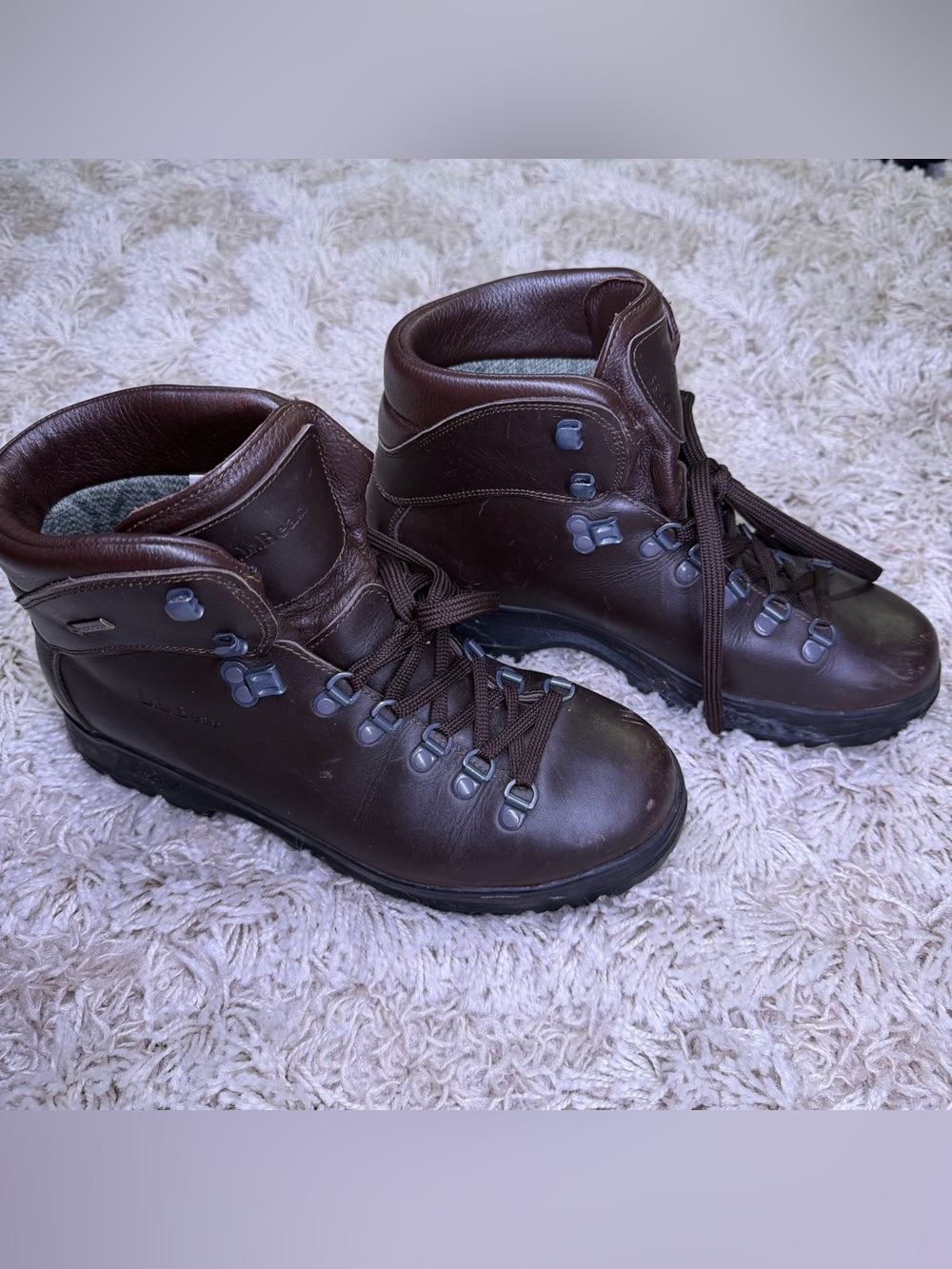 L.L.Bean Cresta Hiker Men’s 8M Brown Leather Gore-Tex Vibram Hiking Boots